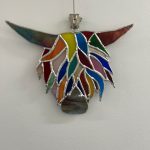 Flamingo Glass and Mosiac Art - Chromatic Cow - Copy