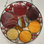 Flamingo Glass and Mosiac Art - Red planets - Mars - Copy