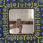 Flamingo Glass and Mosiac Art - upcycled mirror - Copy